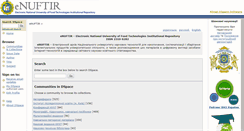 Desktop Screenshot of dspace.nuft.edu.ua