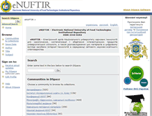 Tablet Screenshot of dspace.nuft.edu.ua